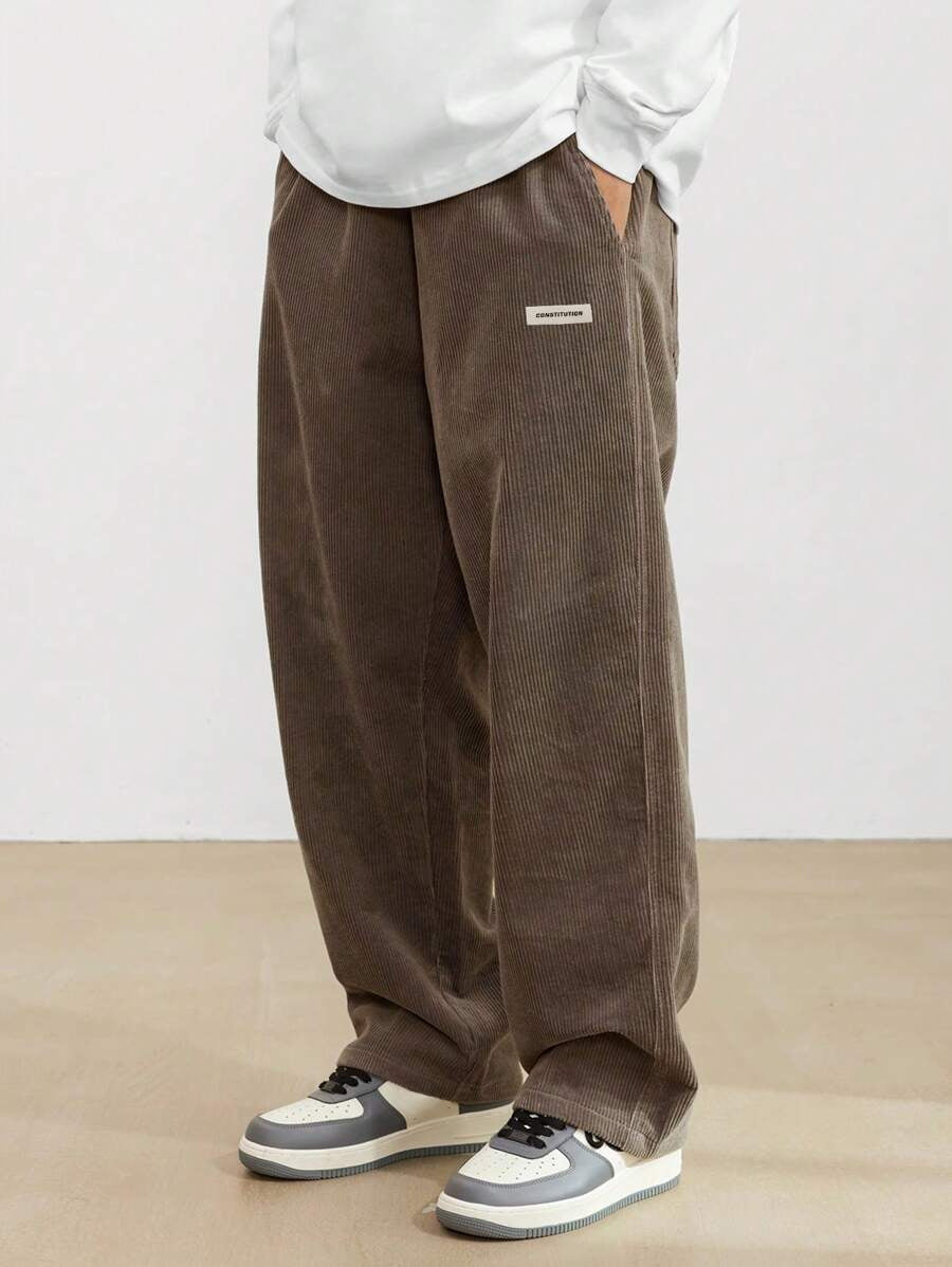 Drew - Pantalon Velours Côtelé Confortable Homme