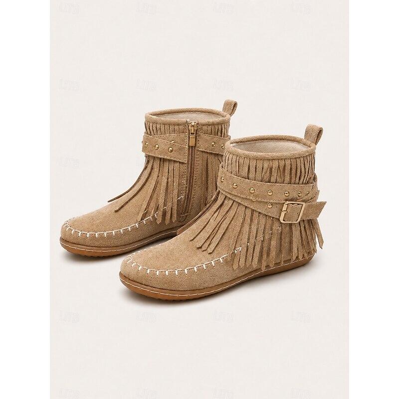 Florence - Bottines Chic Franges Plates