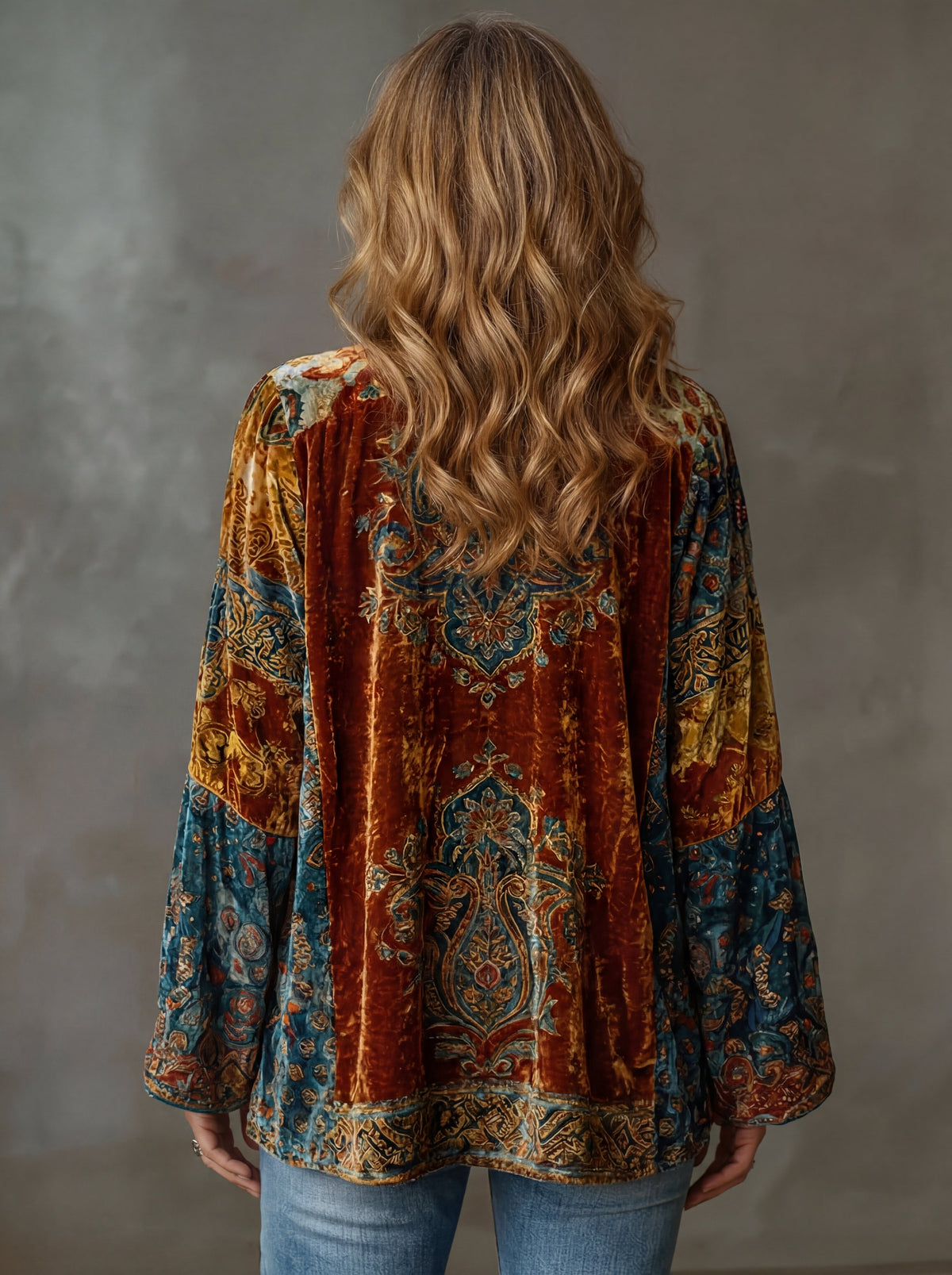 Chloé - Kimono Chic Velours Imprimé