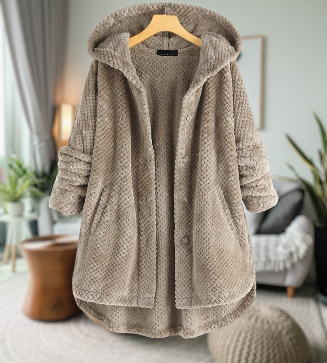 Karine - Manteau Élégant Teddy Oversize