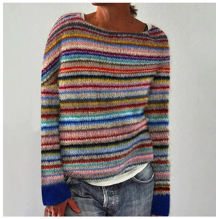 Aurélie - Pull Chic Vintage Imprimé