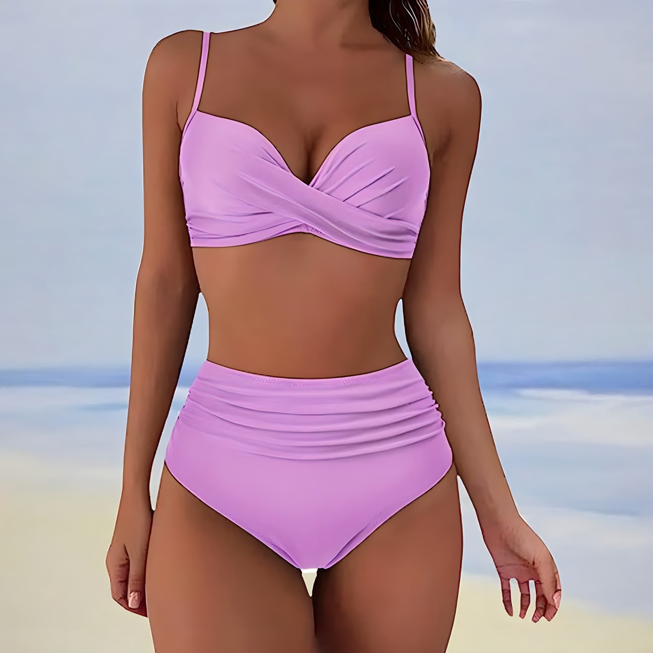 Léonie - Bikini Taille Haute Élégant Et Flatteur