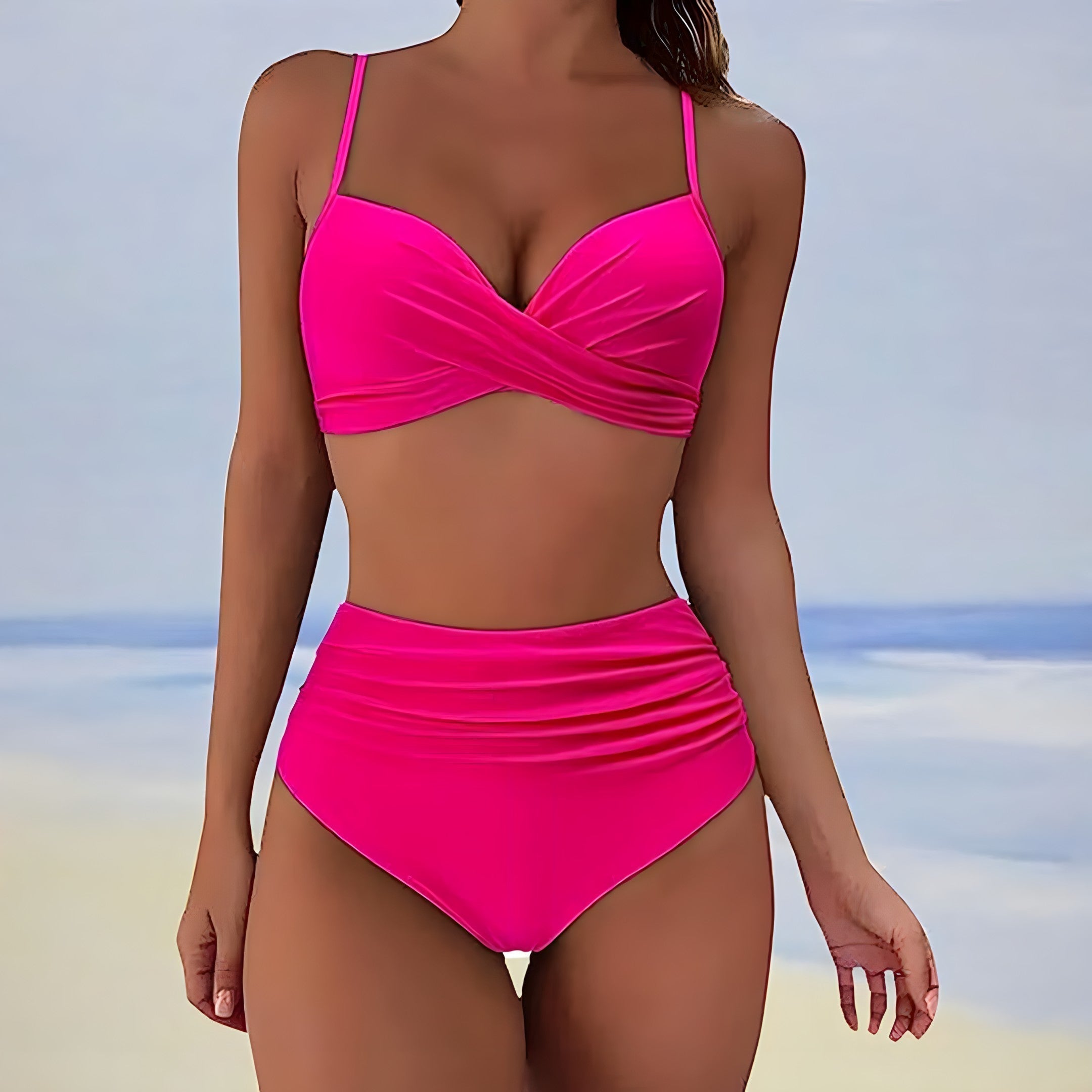 Léonie - Bikini Taille Haute Élégant Et Flatteur