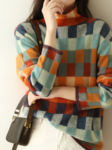 Isabelle - Pull Chic Vintage Imprimé