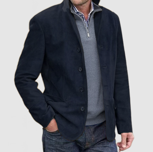 Anatole – Veste en tricot avec revers pour hommes, élégante et pratique