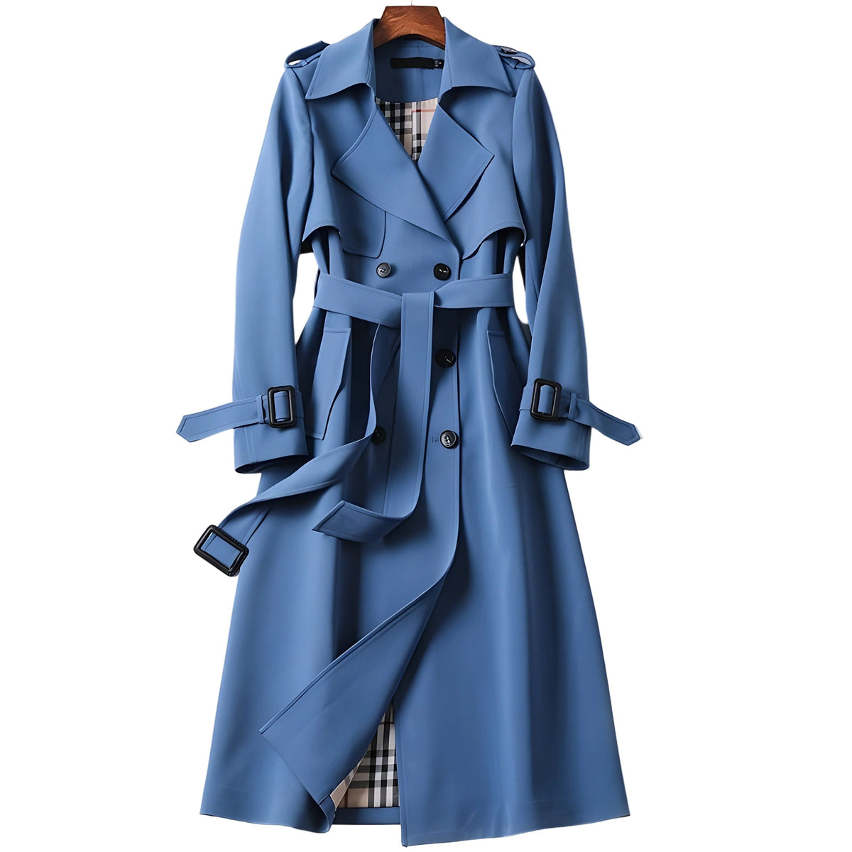 Anne | Trench Chic Mi-Long Ceinturé