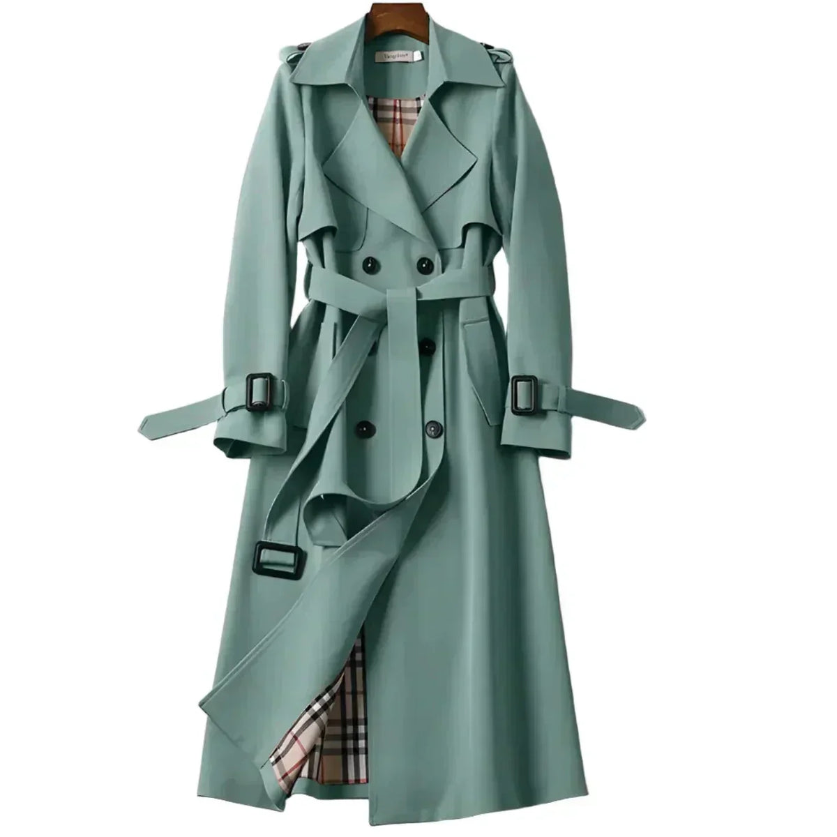 Anne | Trench Chic Mi-Long Ceinturé