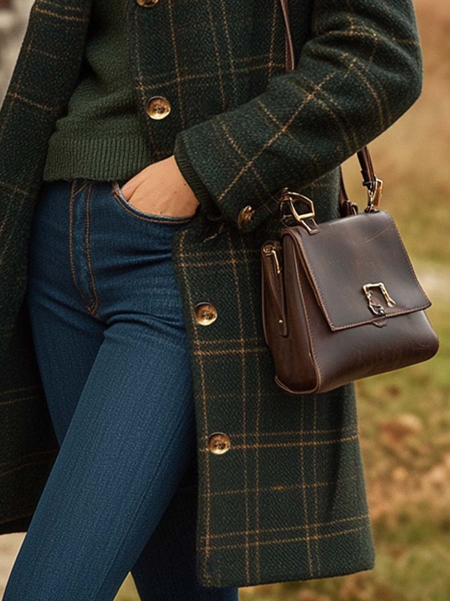 Laurence | Manteau Chic Carreaux Vintage