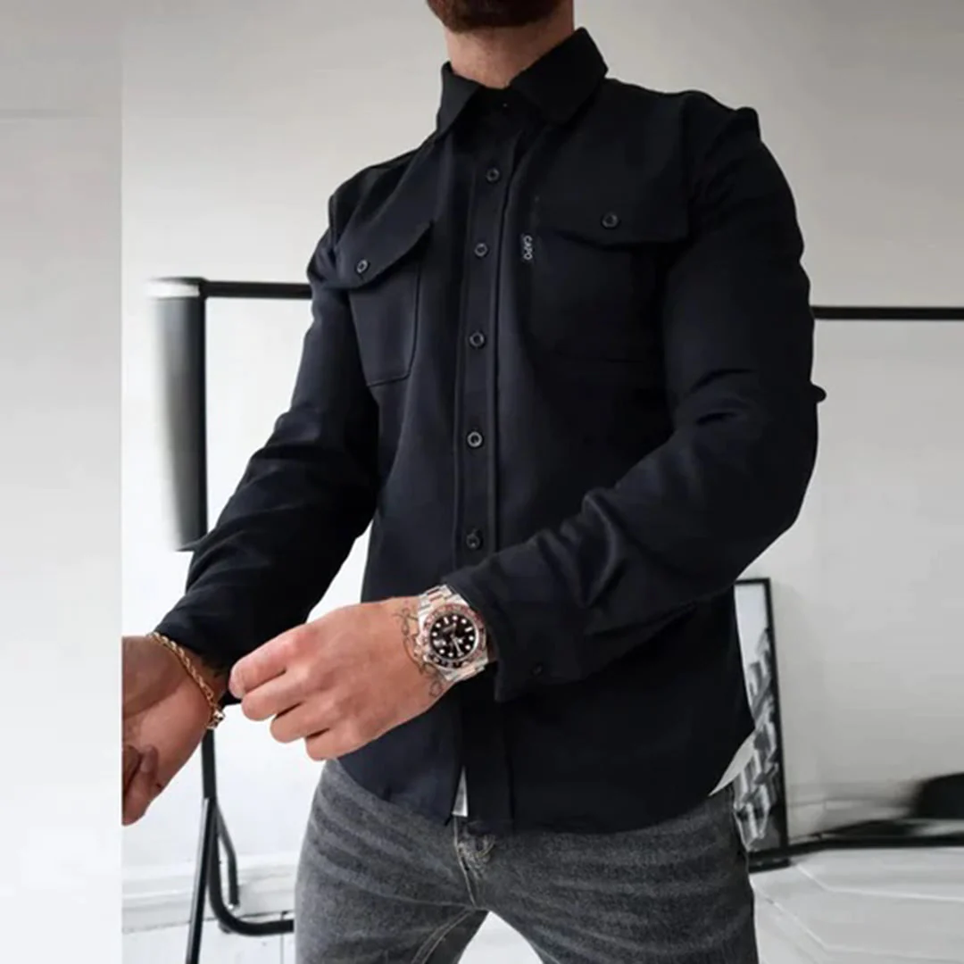 Marc - Chemise Élégante Boutonnée Poches