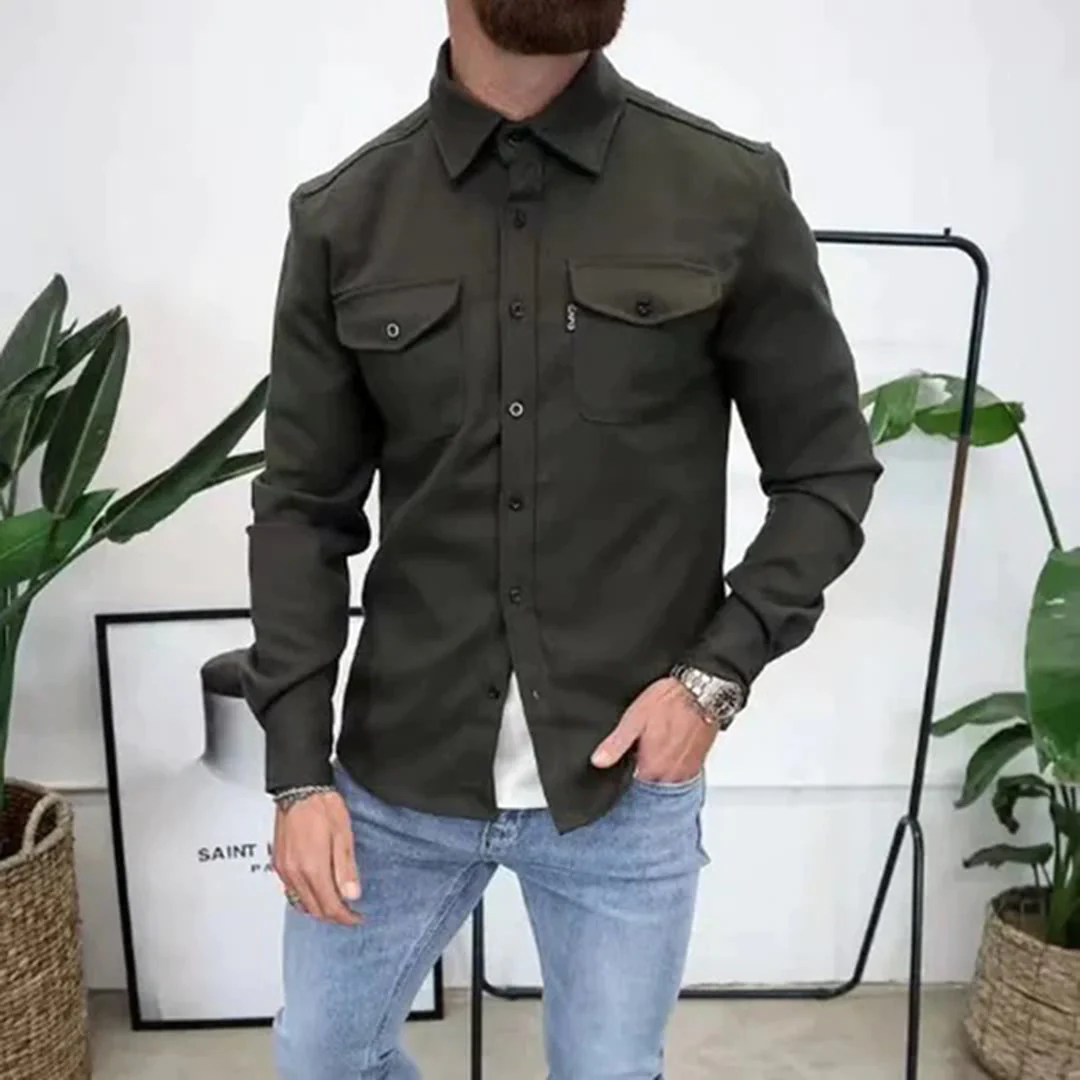Marc - Chemise Élégante Boutonnée Poches