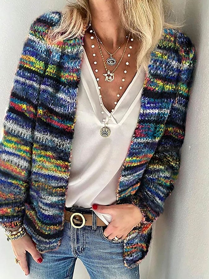 Juliette - Gilet Bohème Flatteur Grosse Maille