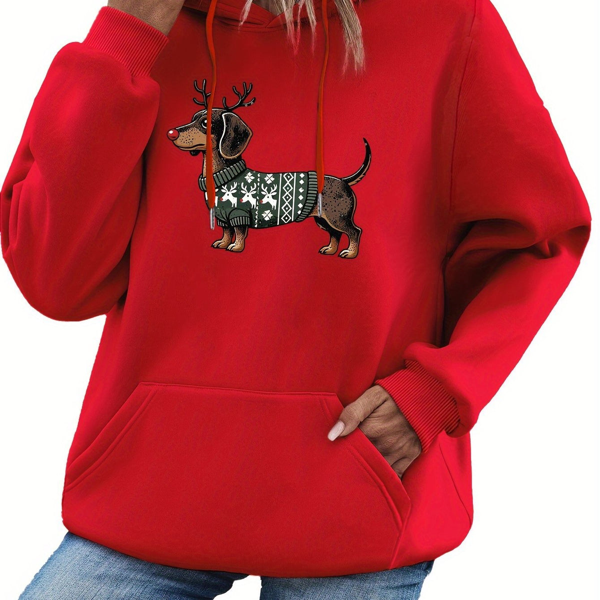 Sylvie - Hoodie Chic Imprimé Teckel