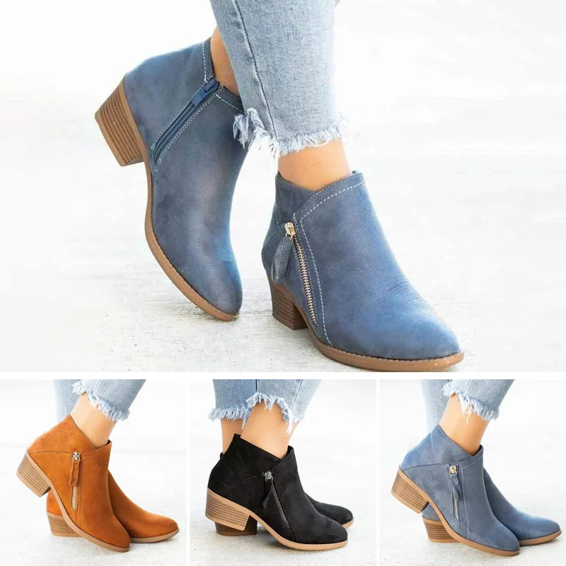 Anna - Femme Talons en cuir confortables
