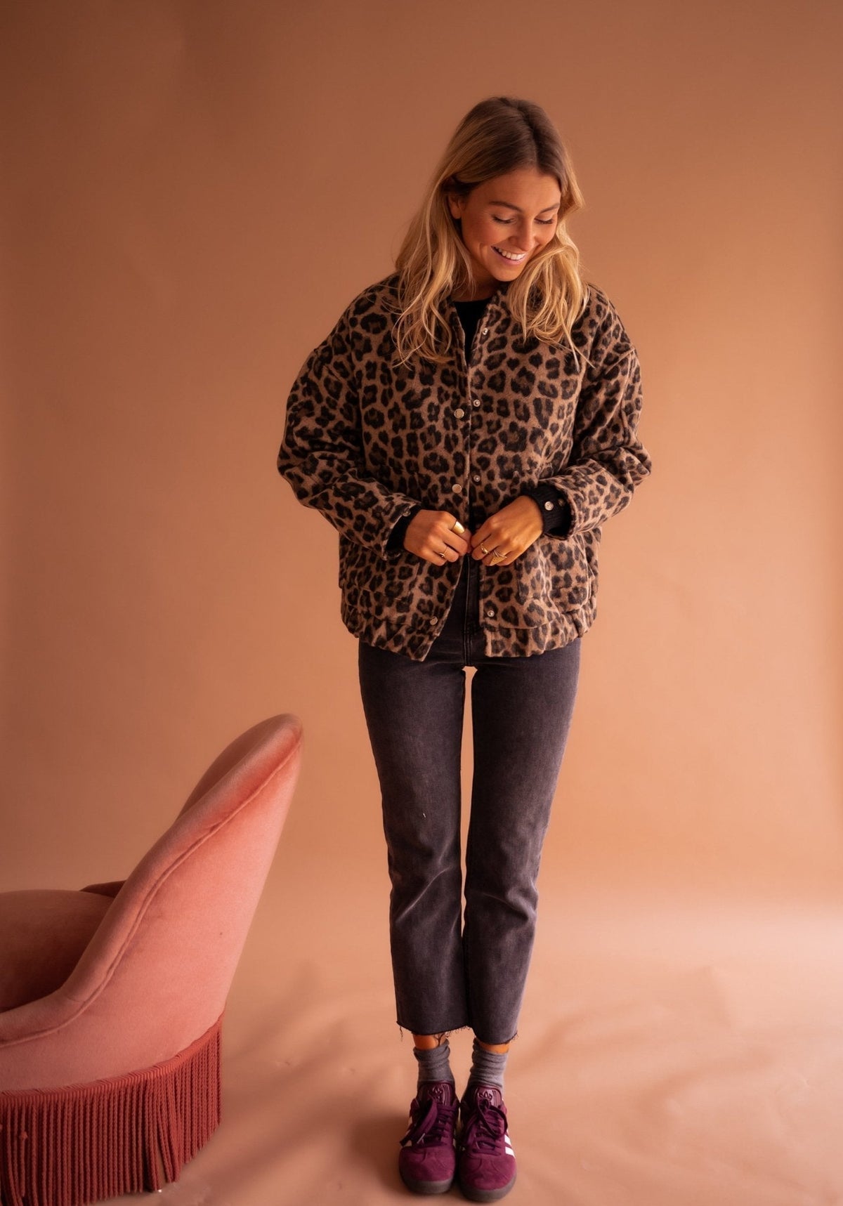 Camille | Veste Stylée Léopard Oversize