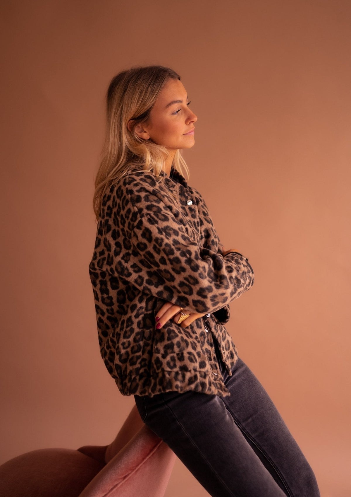 Camille | Veste Stylée Léopard Oversize