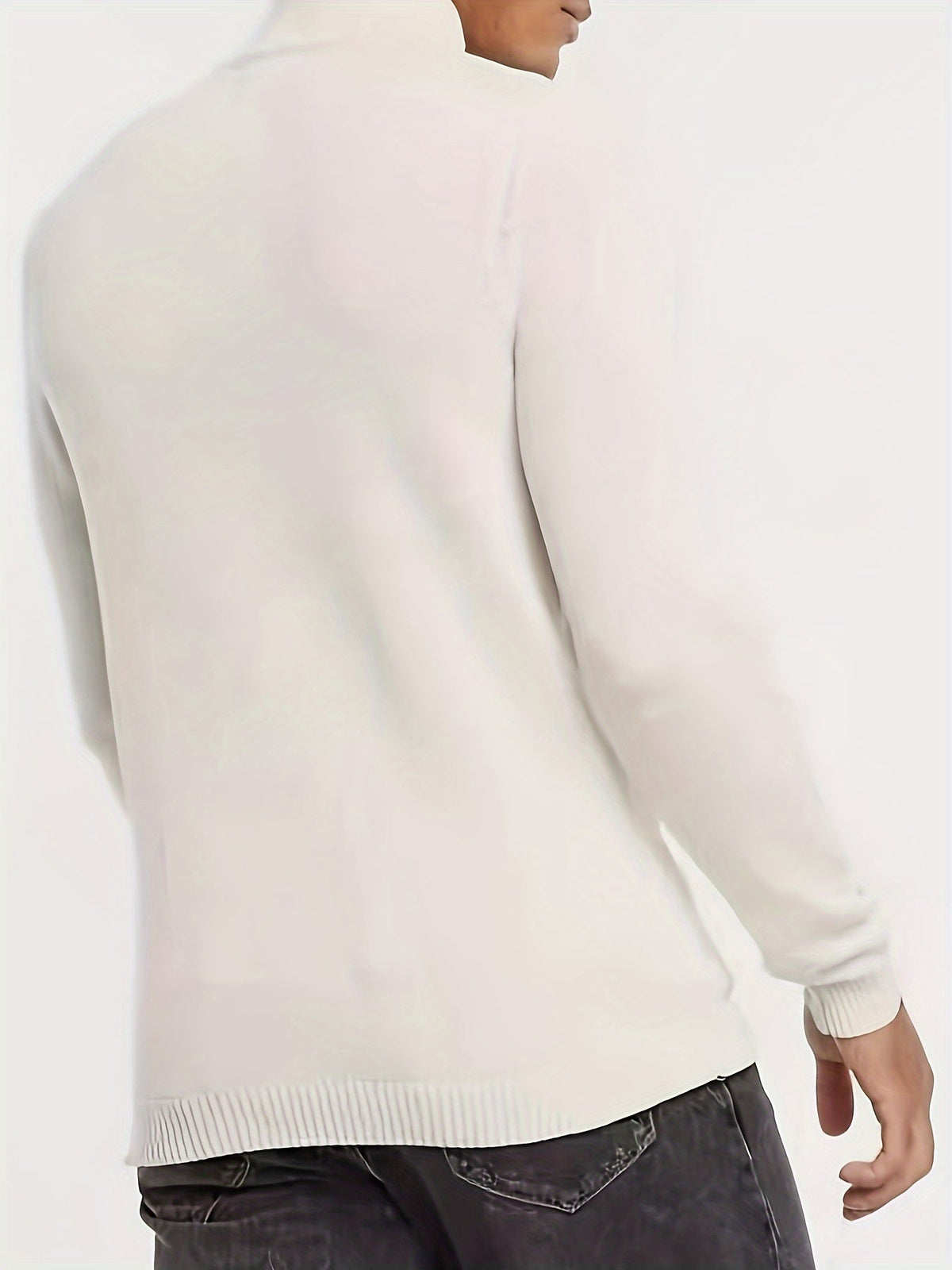 Thierry - Pull Élégant Col Montant Zippé
