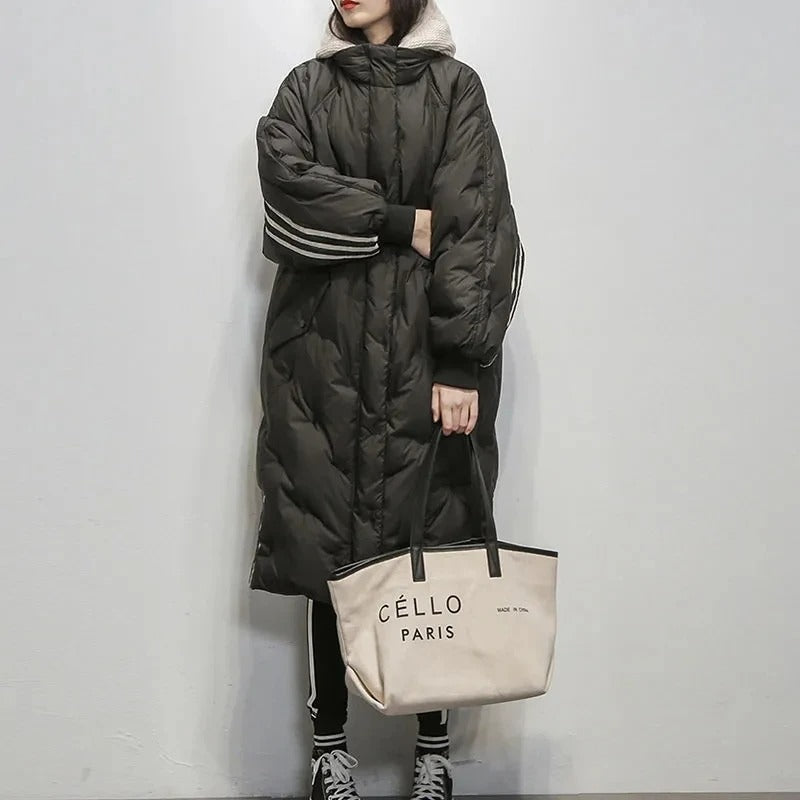 Catherine - Doudoune Chic Longue à Capuche