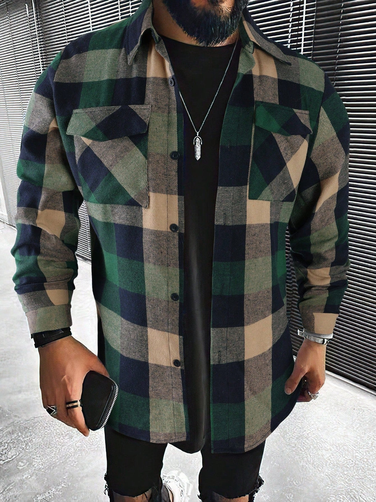 Julien - Chemise Chic Vintage à Carreaux