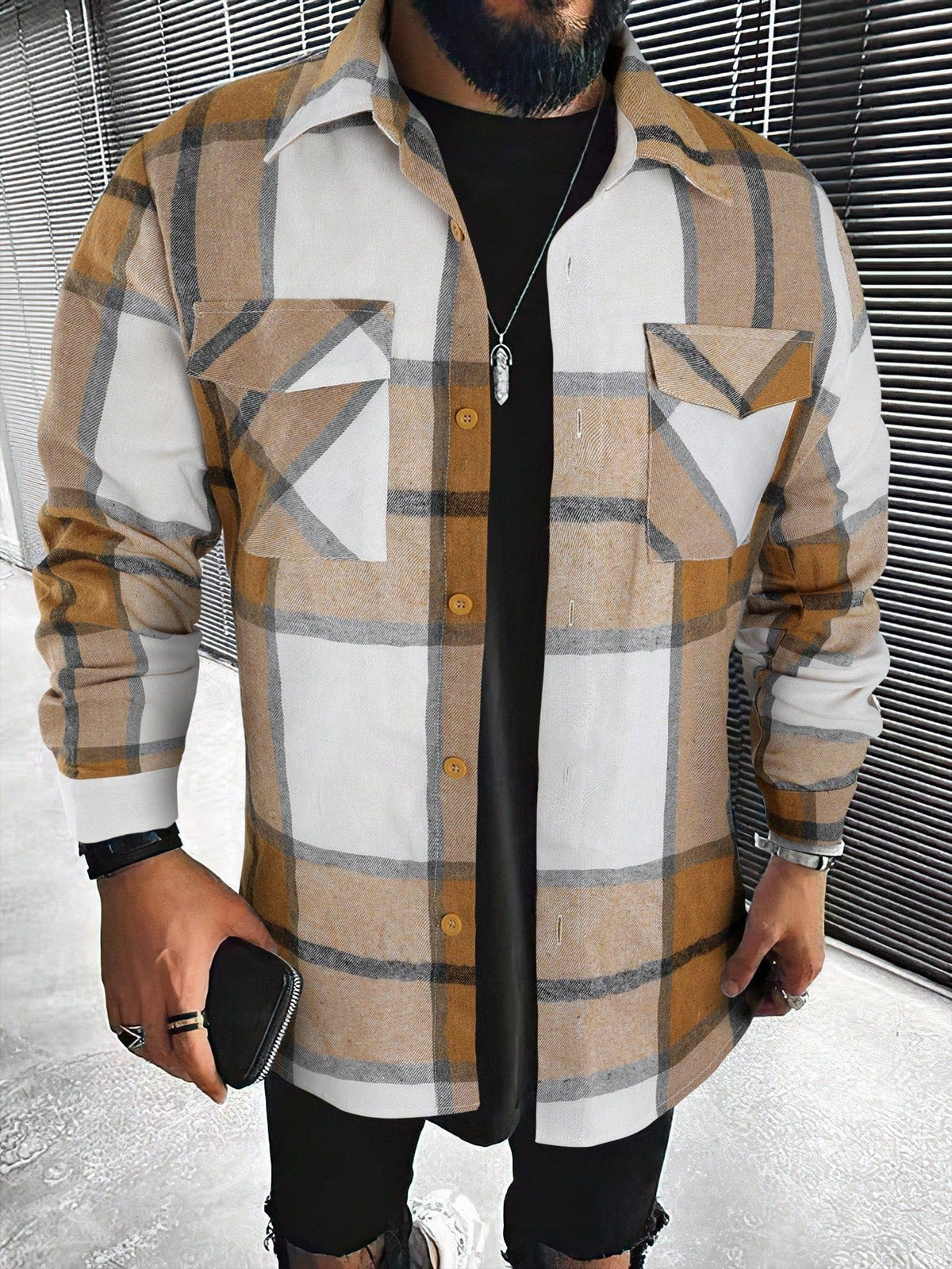 Julien - Chemise Chic Vintage à Carreaux