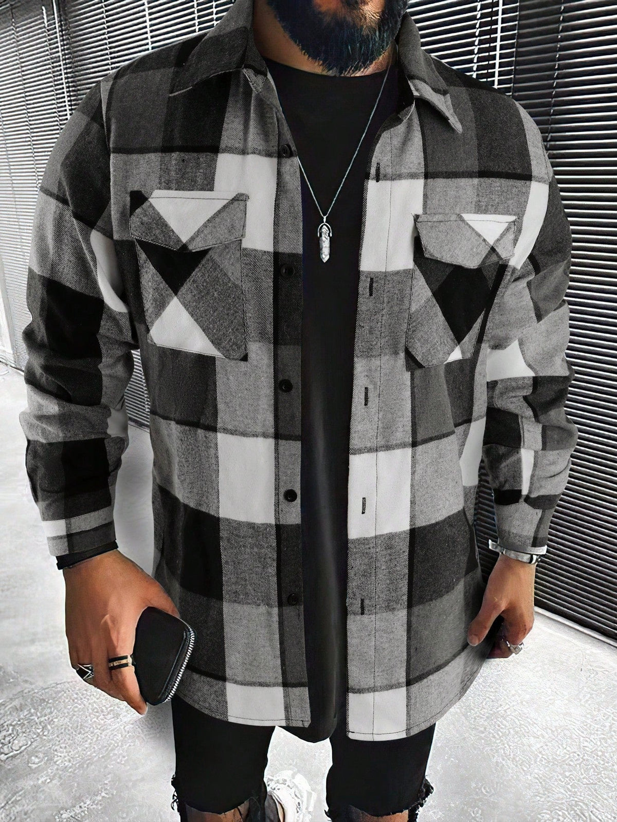 Julien - Chemise Chic Vintage à Carreaux
