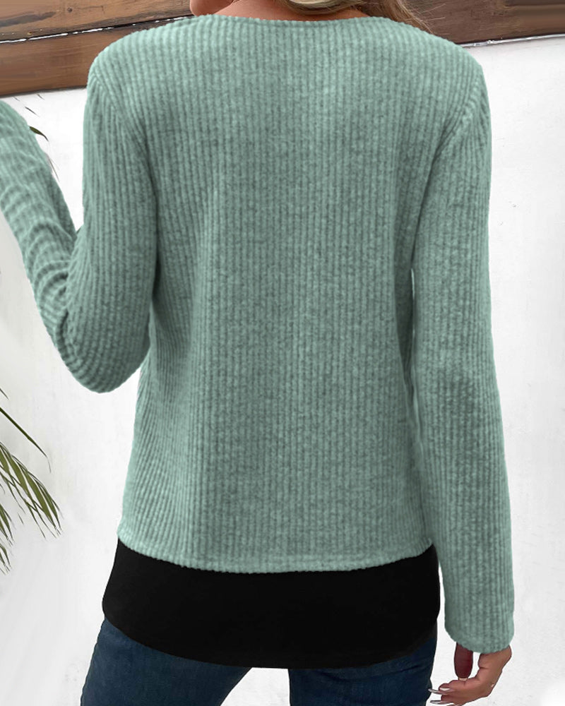 Delphine - Pull Chic Maille Col Rond