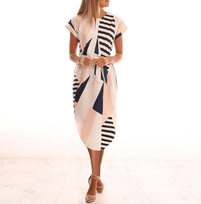 Léa - Robe Midi D'Été Chic