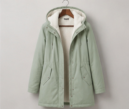 Nathalie | Parka Élégante Chaude à Capuche