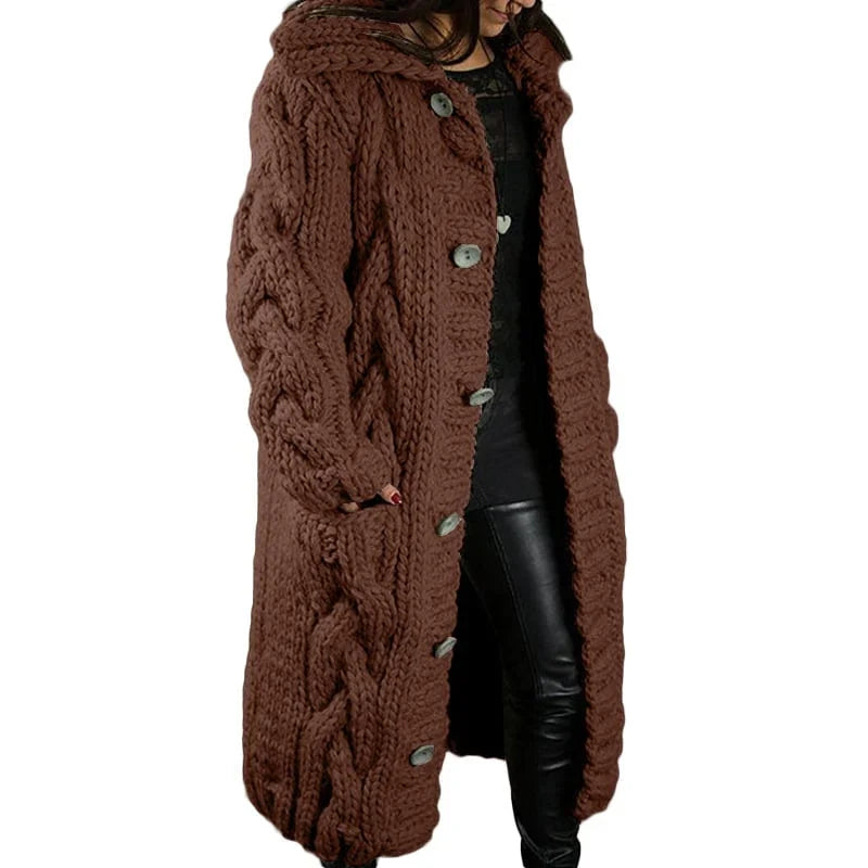 Camille - Gilet Élégant Long Torsadé