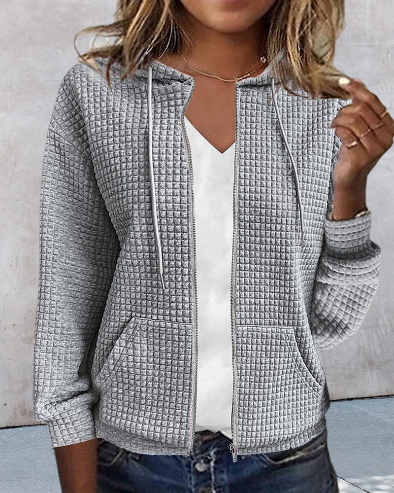 Priya - Gilet Chic Zippé Capuche