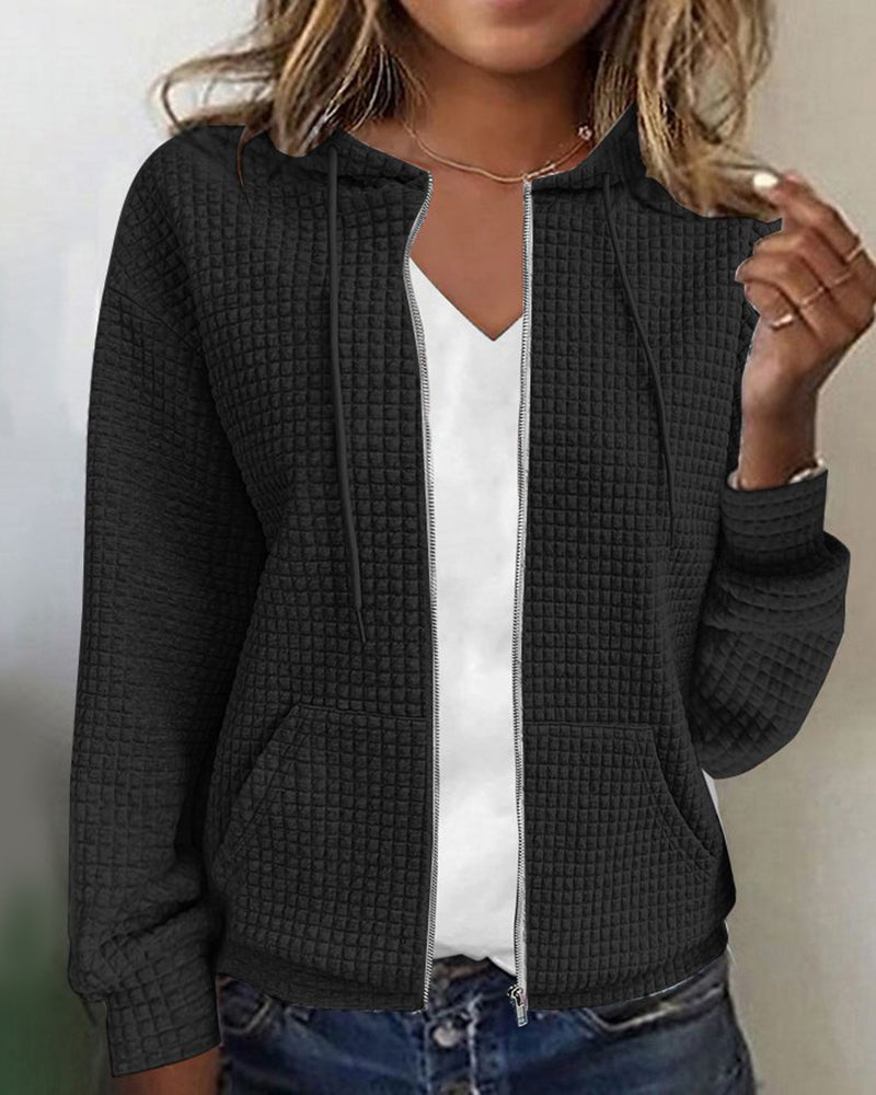 Priya - Gilet Chic Zippé Capuche