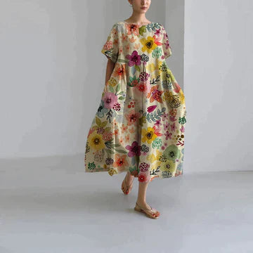 Azélie - Robe Décontractée Et Élégante Avec Imprimé Floral Tendance