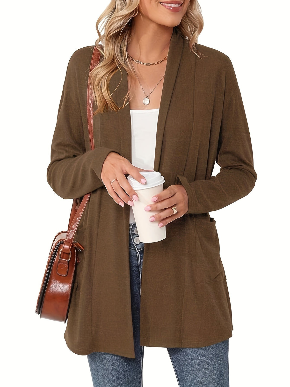 Sylvie - Gilet Chic Long Ouvert