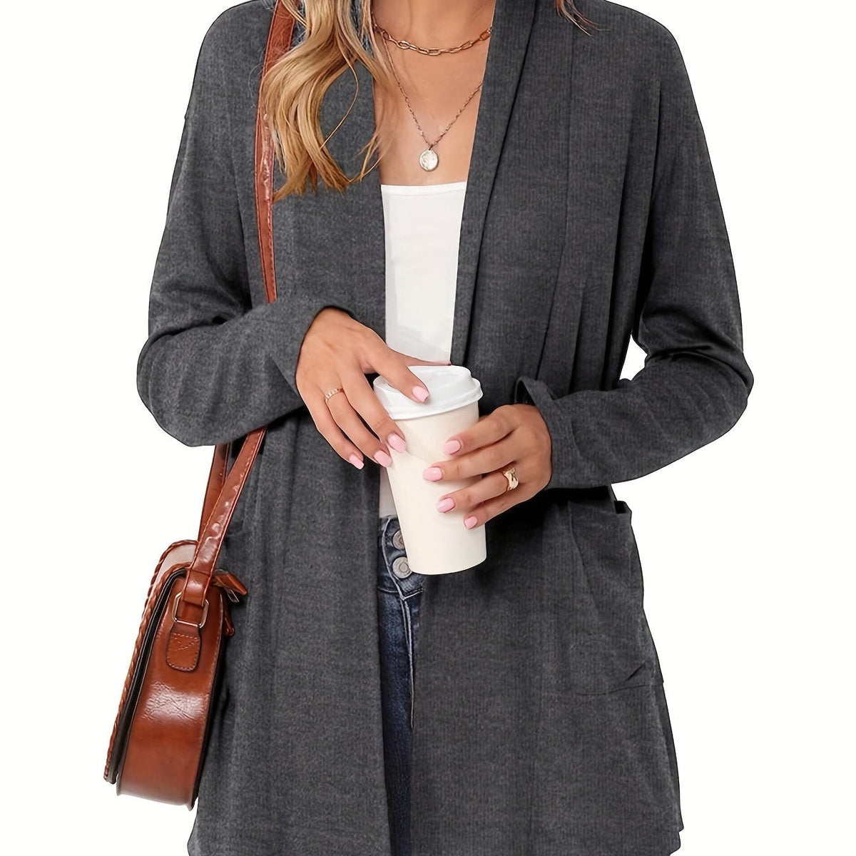 Sylvie - Gilet Chic Long Ouvert