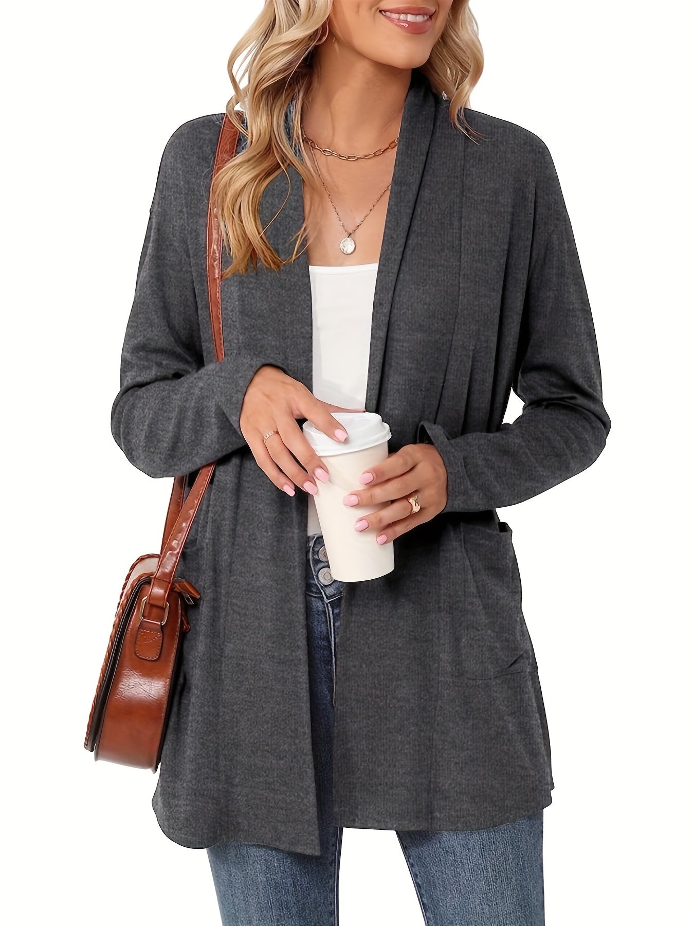 Sylvie - Gilet Chic Long Ouvert