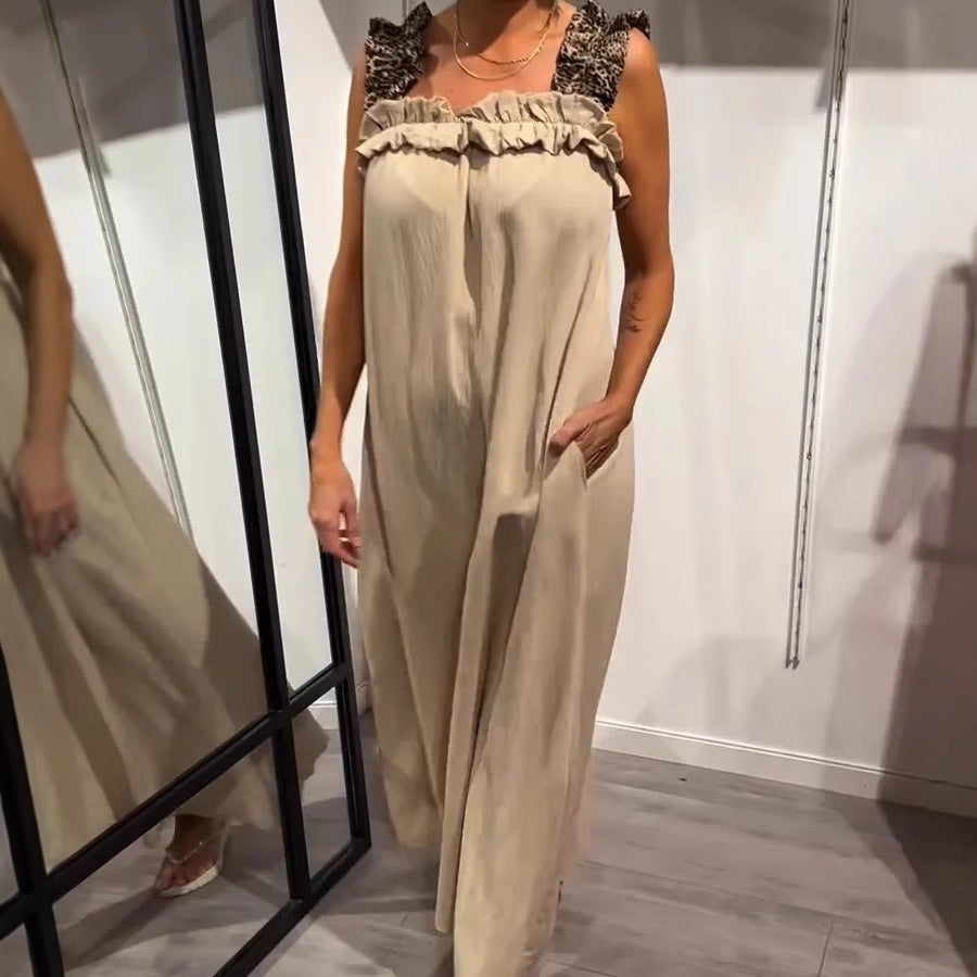Marlène - Robe Longue Sans Manches à Poches