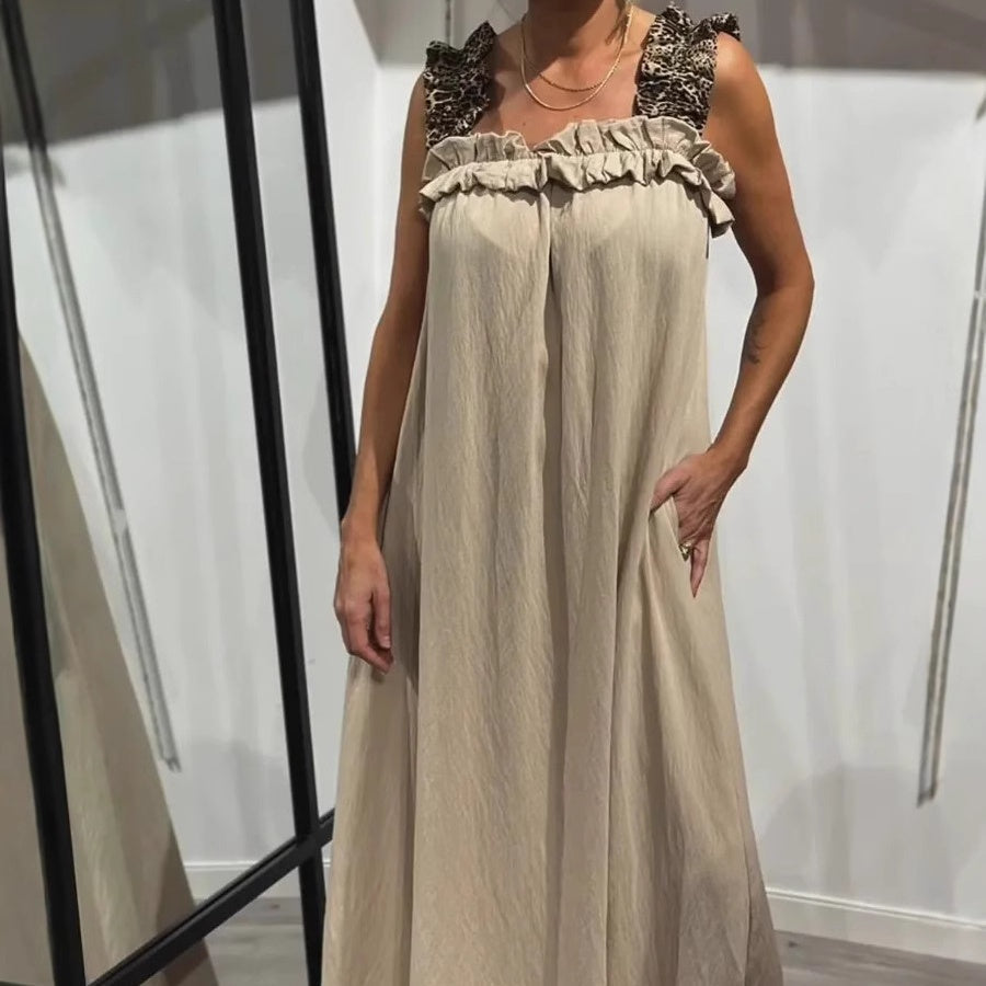 Marlène - Robe Longue Sans Manches à Poches