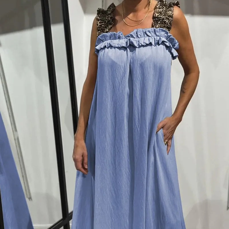 Marlène - Robe Longue Sans Manches à Poches