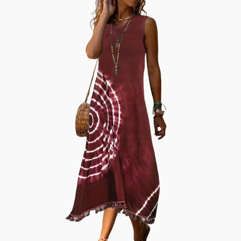 Sylvie - Belle Robe Longue Bohème Fluide