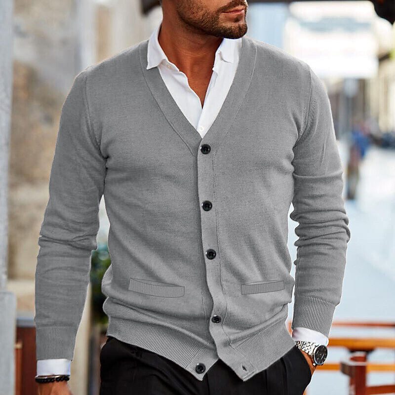 Julien - Cardigan Élégant Boutonné Col V