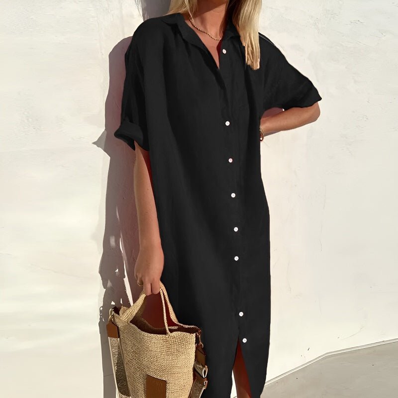 Gabrielle - Robe Chemise - Casual, Chic, Décontracté - Femme