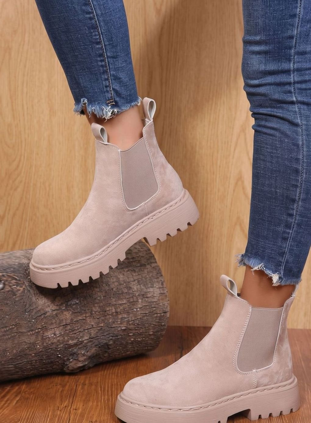 Adèle - Bottines Chelsea Élégantes Plateforme