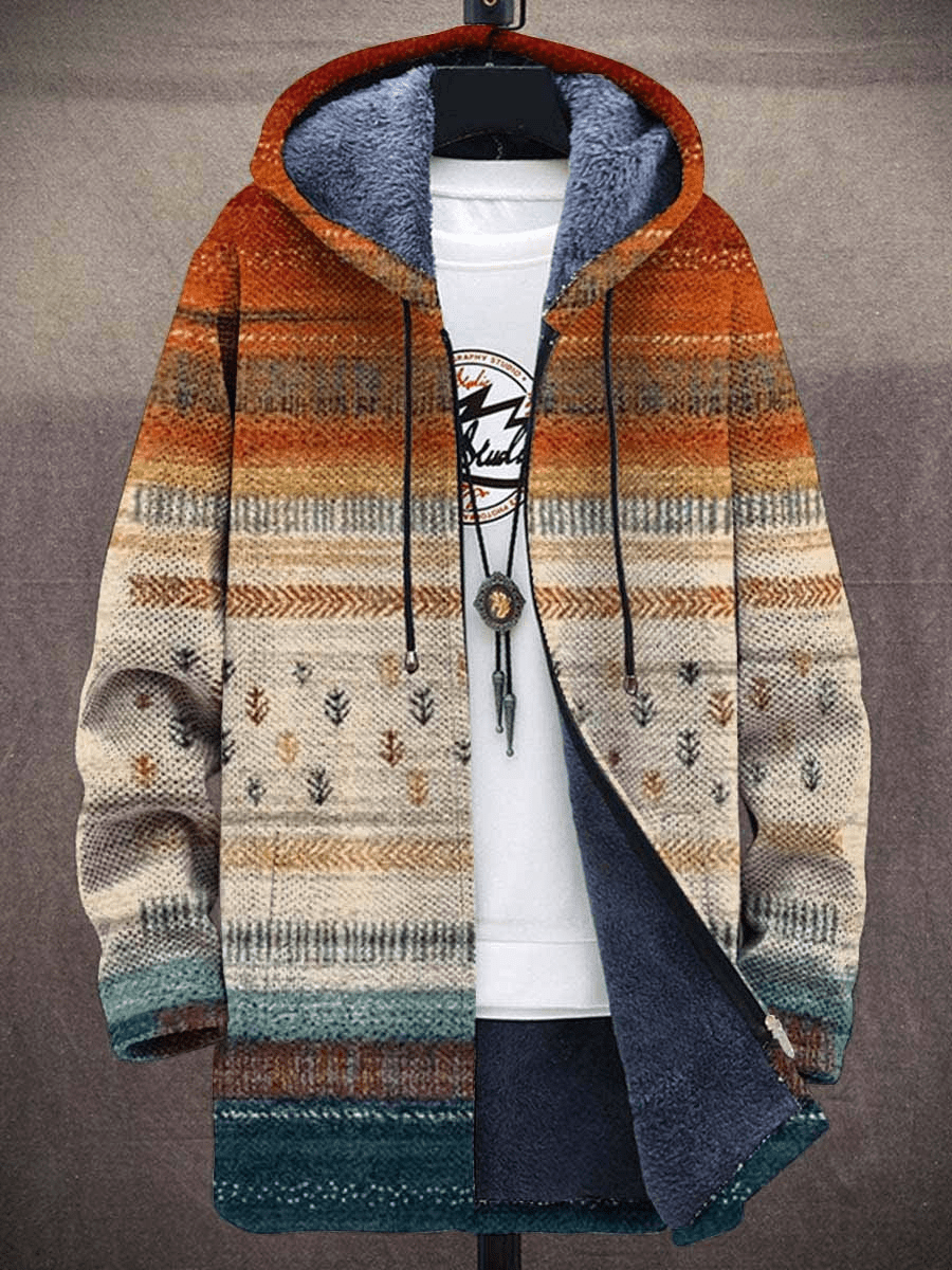 Maxime - Cardigan Capuche Maille Élégance Décontractée Homme