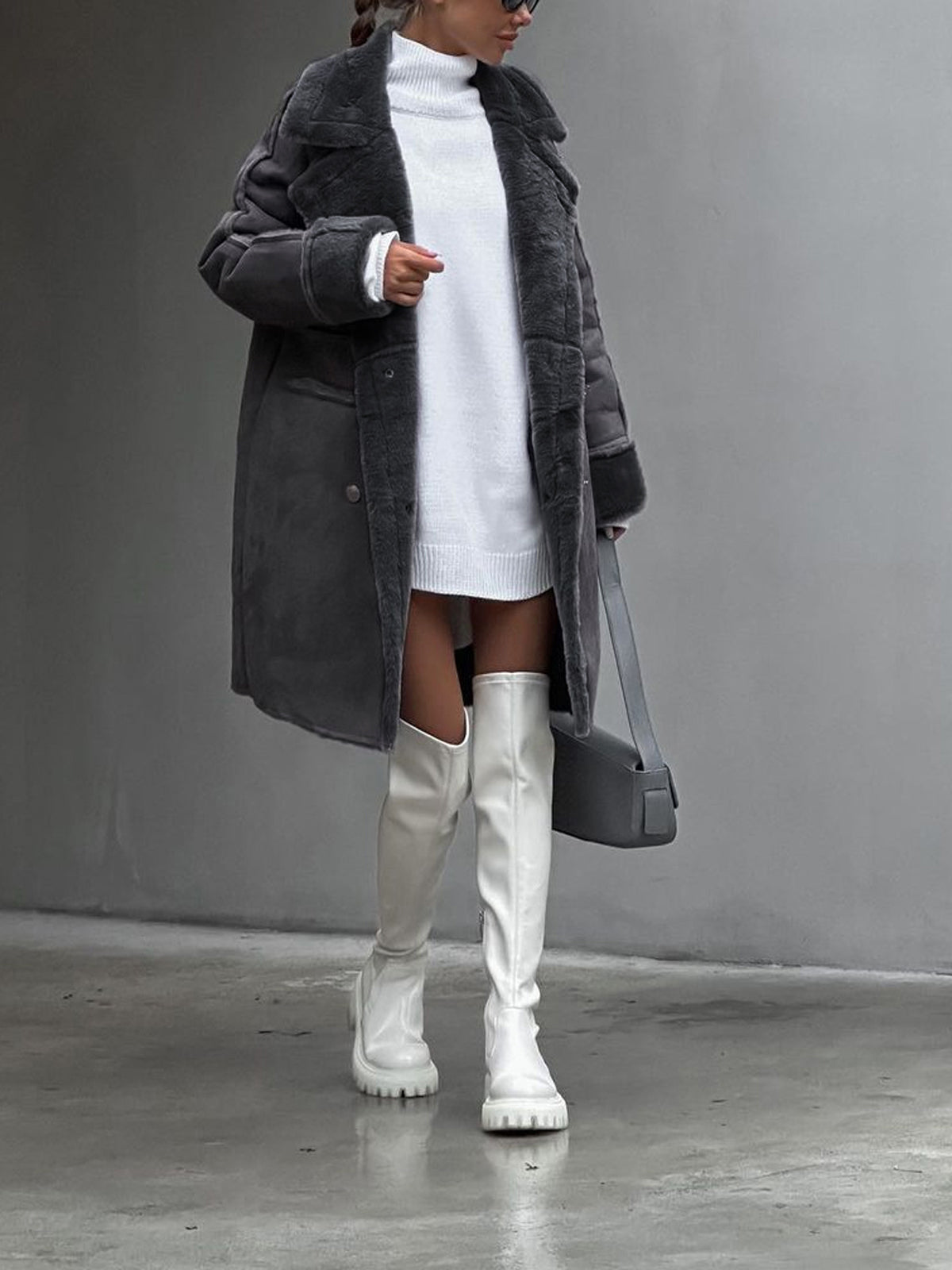 Caroline | Manteau Élégant Long Polaire