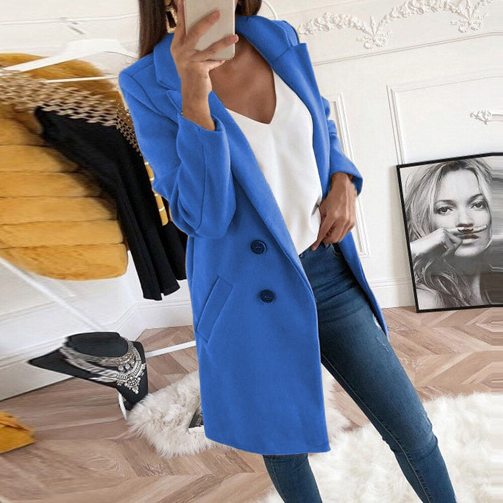 Martine | Manteau Chic Mi-Long Chaud