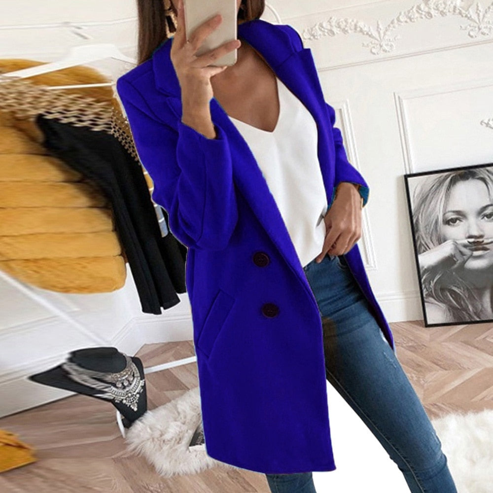 Martine | Manteau Chic Mi-Long Chaud