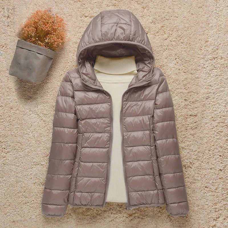 Camille - Doudoune Élégant Capuche Zippée
