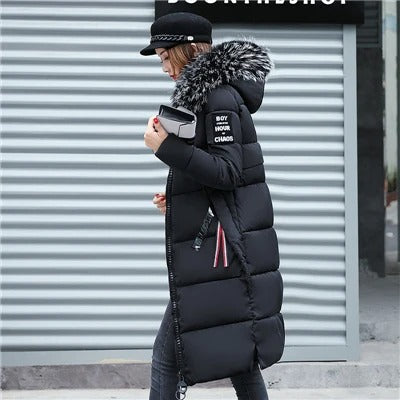 Priya - Doudoune Chic Longue Fourrure