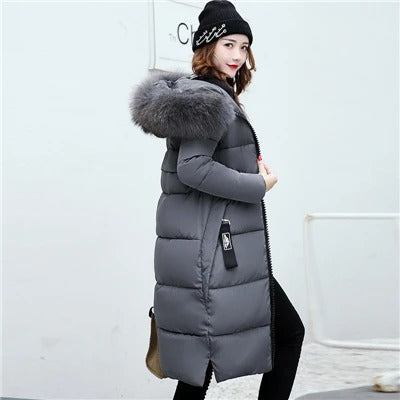 Priya - Doudoune Chic Longue Fourrure