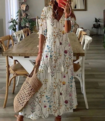 Corinne - Robe Longue Femme Bohème Ethnique