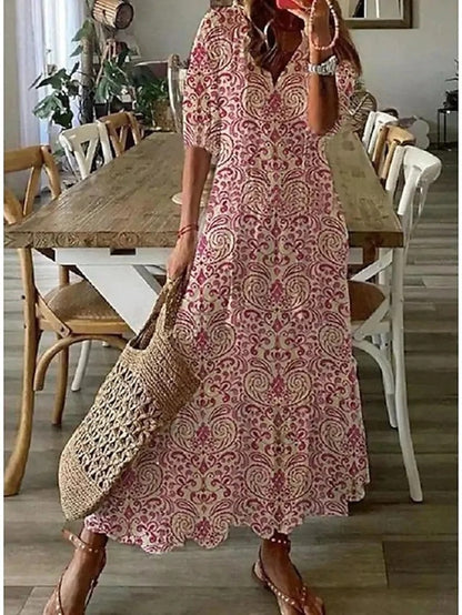 Corinne - Robe Longue Femme Bohème Ethnique